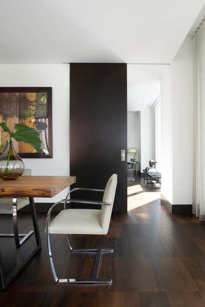 Modern Apartment Dining Room. Upper East Side Residence by Neal Beckstedt Studio.