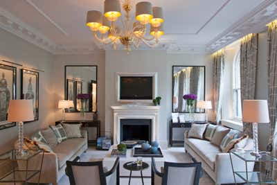  Traditional Apartment Living Room. Ennismore Gardens, Knightsbridge by Taylor Howes.