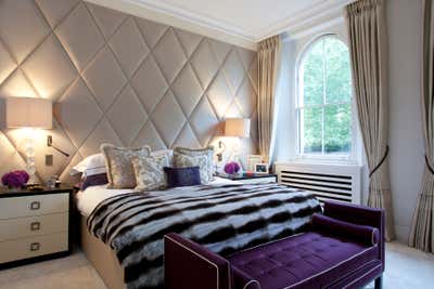  Contemporary Apartment Bedroom. Ennismore Gardens, Knightsbridge by Taylor Howes.