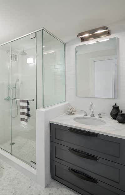  Modern Apartment Bathroom. Chelsea Nest by Tamara Eaton Design.