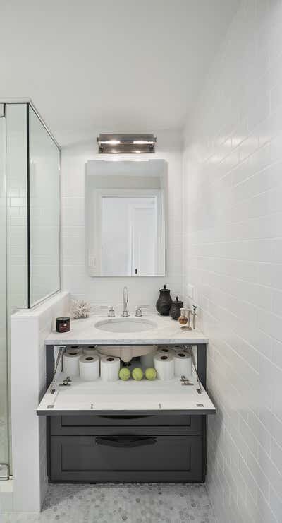  Modern Apartment Bathroom. Chelsea Nest by Tamara Eaton Design.