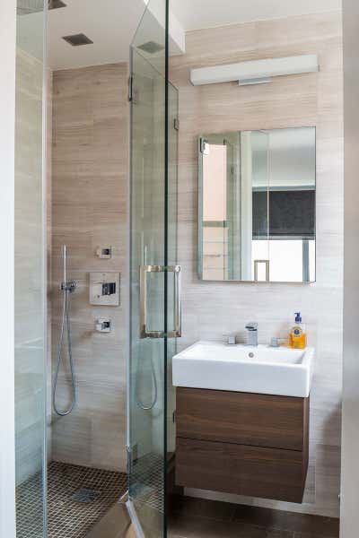  Modern Apartment Bathroom. Manhattan Resplendent  by Tamara Eaton Design.