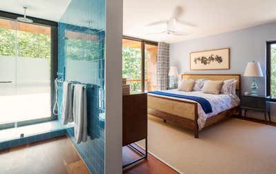 Modern Vacation Home Bedroom. Hampton MCM by Tamara Eaton Design.