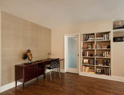  Modern Apartment Office and Study. Upper East Side  by Tamara Eaton Design.