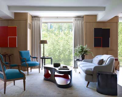 Modern Living Room. Gramercy Park Residence by Neal Beckstedt Studio.