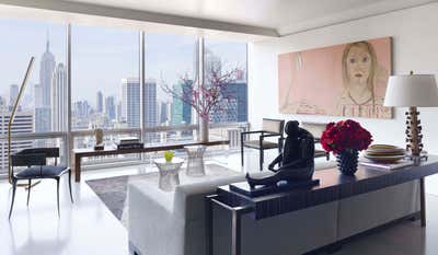 Contemporary Living Room. Olympic Tower Residence by Rafael de Cárdenas, Ltd..