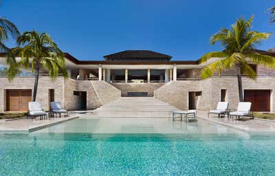  Modern Family Home Exterior. Island Villa by David Kleinberg Design Associates.