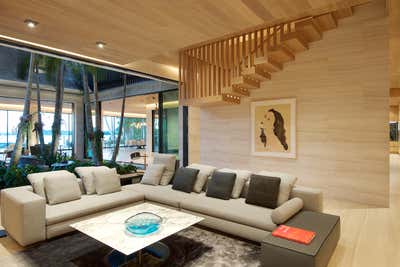  Modern Family Home Living Room. Bal Harbour House by Oppenheim Architecture + Design.