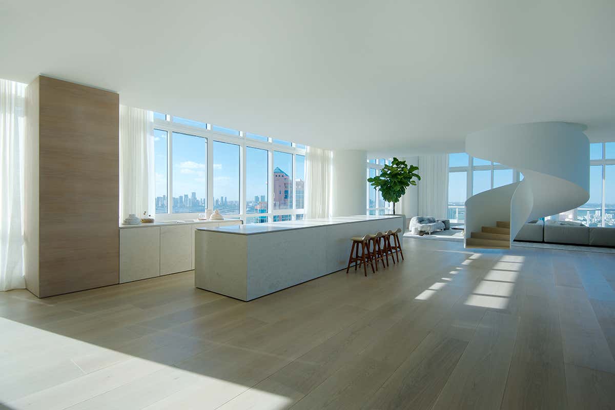 Stunning South Beach Penthouse Scandinavian Decor image
