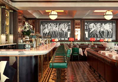 Art Deco Restaurant Open Plan. Smith & Wollensky by Martin Brudnizki Design Studio.