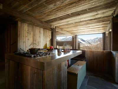  Rustic Cottage Vacation Home Kitchen. La Muna by Oppenheim Architecture + Design.