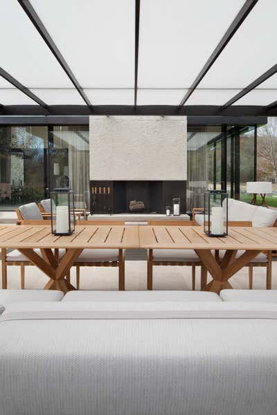 Modern Country House Patio and Deck. Tennessee Farmhouse by Meyer Davis.