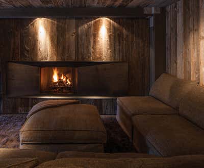  Cottage Living Room. La Muna by Oppenheim Architecture + Design.