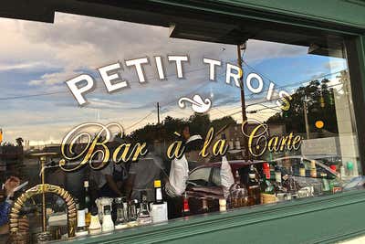  French Restaurant Exterior. Petit Trois by Estee Stanley Design .