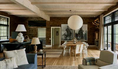  Organic Rustic Country House Dining Room. Island House by Meyer Davis.