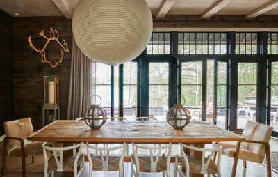  Organic Rustic Country House Dining Room. Island House by Meyer Davis.