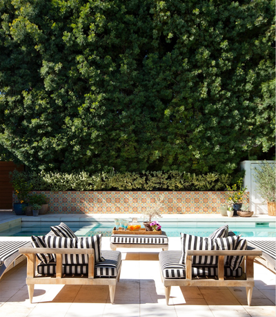  Bohemian Family Home Exterior. Beverly Hills by Estee Stanley Design .