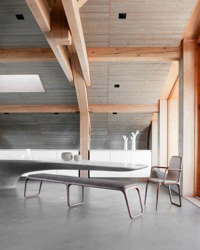  Contemporary Vacation Home Dining Room. Transhumance Chalet by Noé Duchaufour-Lawrance.