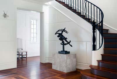 Transitional Family Home Entry and Hall. Old World: a Chestnut Hill estate by Studio Dykas.