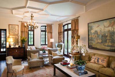  Traditional Family Home Living Room. Terrell Hills Tudor   by M Interiors.