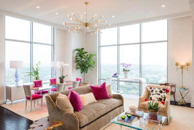  Contemporary Vacation Home Living Room. San Antonio High Rise by M Interiors.