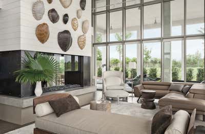  Beach Style Family Home Living Room. Contemporary Lines  by Tara Shaw Design.