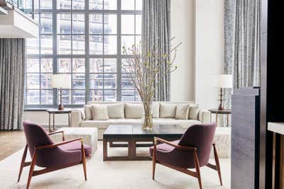 Modern Living Room. West Chelsea Private Residence by MARKZEFF.