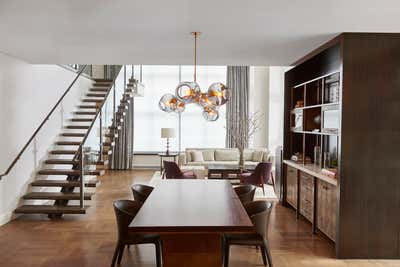 Modern Apartment Dining Room. West Chelsea Private Residence by MARKZEFF.