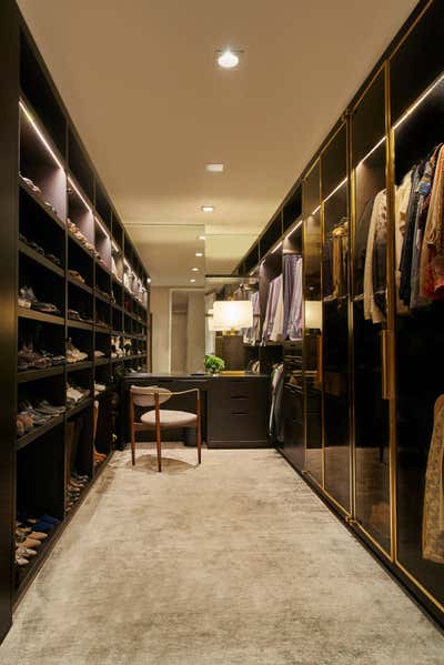 Modern Storage Room and Closet. West Chelsea Private Residence by MARKZEFF.