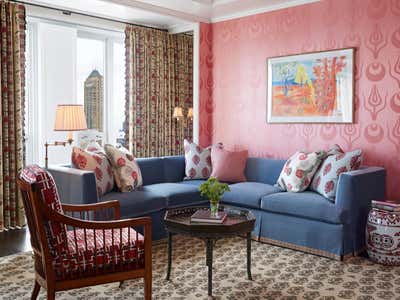 Transitional Apartment Living Room. Gold Coast Chicago by Katie Ridder Inc..