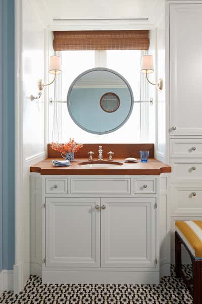  Transitional Apartment Bathroom. Gold Coast Chicago by Katie Ridder Inc..