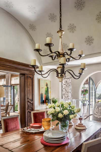  French Vacation Home Dining Room. Provençal-style Hideaway by Harte Brownlee & Associates.