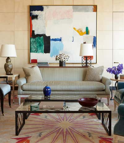  Eclectic Apartment Living Room. New York City Duplex by Aparicio + Associates .