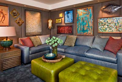  Transitional Apartment Living Room. Doheny Condo  by Jeff Andrews - Design.