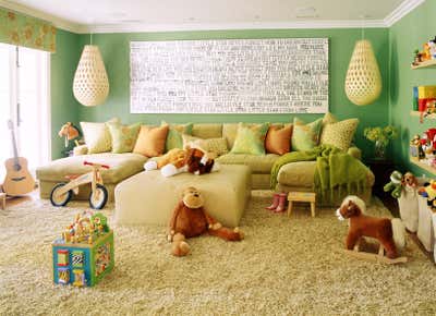  Eclectic Family Home Children's Room. Beverly Hills Family Home by Jeff Andrews - Design.
