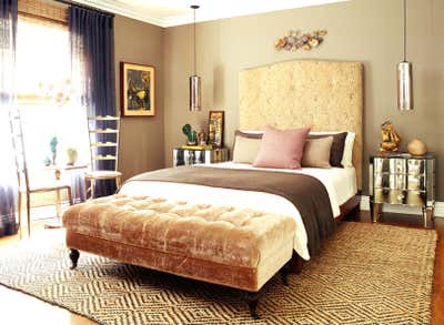  Eclectic Family Home Bedroom. Beverly Hills Family Home by Jeff Andrews - Design.