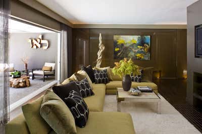 Contemporary Bachelor Pad Living Room. Beverly Hills Bachelor Pad  by Jeff Andrews - Design.