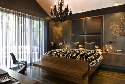 Contemporary Bachelor Pad Bedroom. Beverly Hills Bachelor Pad  by Jeff Andrews - Design.