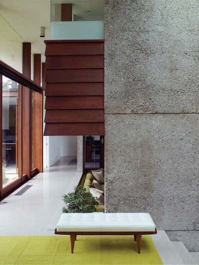  Modern Family Home Entry and Hall. de Cordova House by Kay Kollar Design.