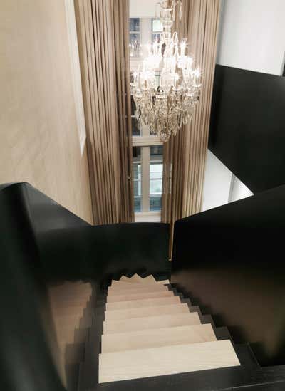  Contemporary Apartment Entry and Hall. London by Kelly Hoppen Interiors .