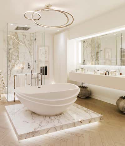  Contemporary Family Home Bathroom. London by Kelly Hoppen Interiors .
