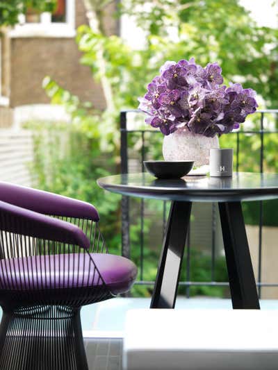  Contemporary Family Home Patio and Deck. London  by Kelly Hoppen Interiors .