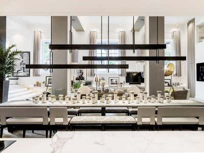  Contemporary Family Home Dining Room. London by Kelly Hoppen Interiors .
