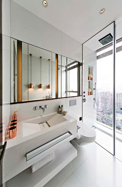  Contemporary Apartment Bathroom. China by Kelly Hoppen Interiors .