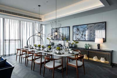 Contemporary Apartment Dining Room. China by Kelly Hoppen Interiors .