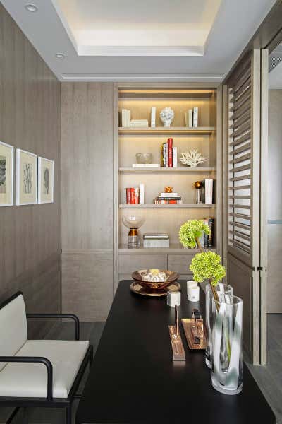  Contemporary Apartment Office and Study. China by Kelly Hoppen Interiors .