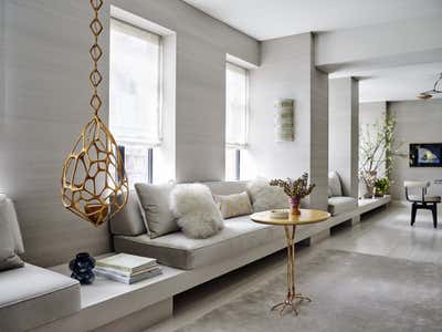 Contemporary Living Room. East Meets West |  Park Ave Apartment by Kelly Behun | STUDIO.
