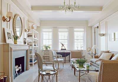  Transitional Apartment Living Room. Greenwich Village Classic by Timothy Whealon Inc..