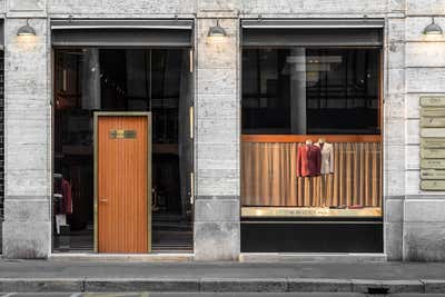  Contemporary Retail Entry and Hall. Boglioli Milan by DIMORESTUDIO.