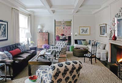  Transitional Apartment Living Room. Park Avenue Prewar by Timothy Whealon Inc..